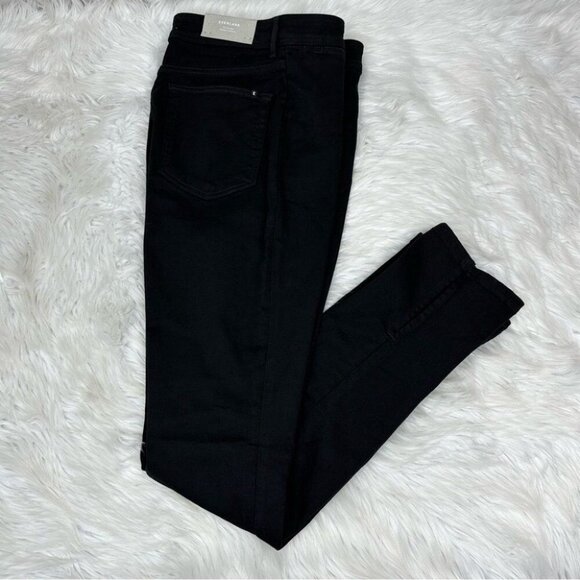 Everlane Women's NWT Black The Way-High Skinny Split Hem Organic Jean W31/L32.5 - Picture 2 of 11